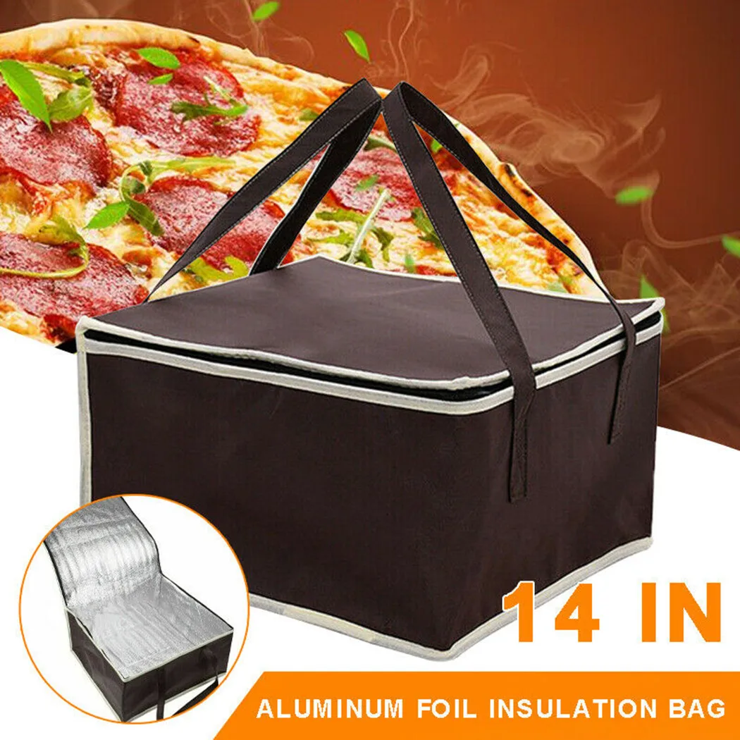 

44*44*25cm Food Pizza Delivery Insulated Bag Waterproof Camping Warmer Cold Thermal Bag Kit Non-woven Fabric Kitchen Accessories