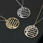 Индивидуальное ожерелье Mini-World с изображением дерева жизни, ювелирные изделия с именем 1-6, ожерелья с изображением члена семьи, лучший подарок для матери или жены
