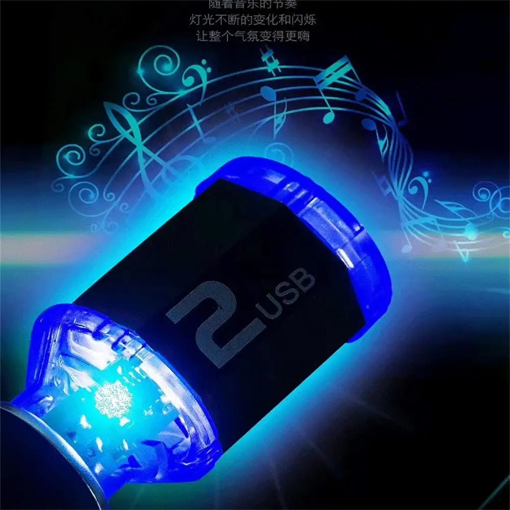 Mini Dual USB 12 В Автомобильное зарядное устройство с двумя портами 3 4 А быстрая