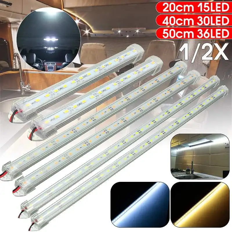 

12V 23.5cm SMD 5630 LED Car Interior Light Bar Tube Strip Lamp for for RV Camper Boat Van Lorry Truck