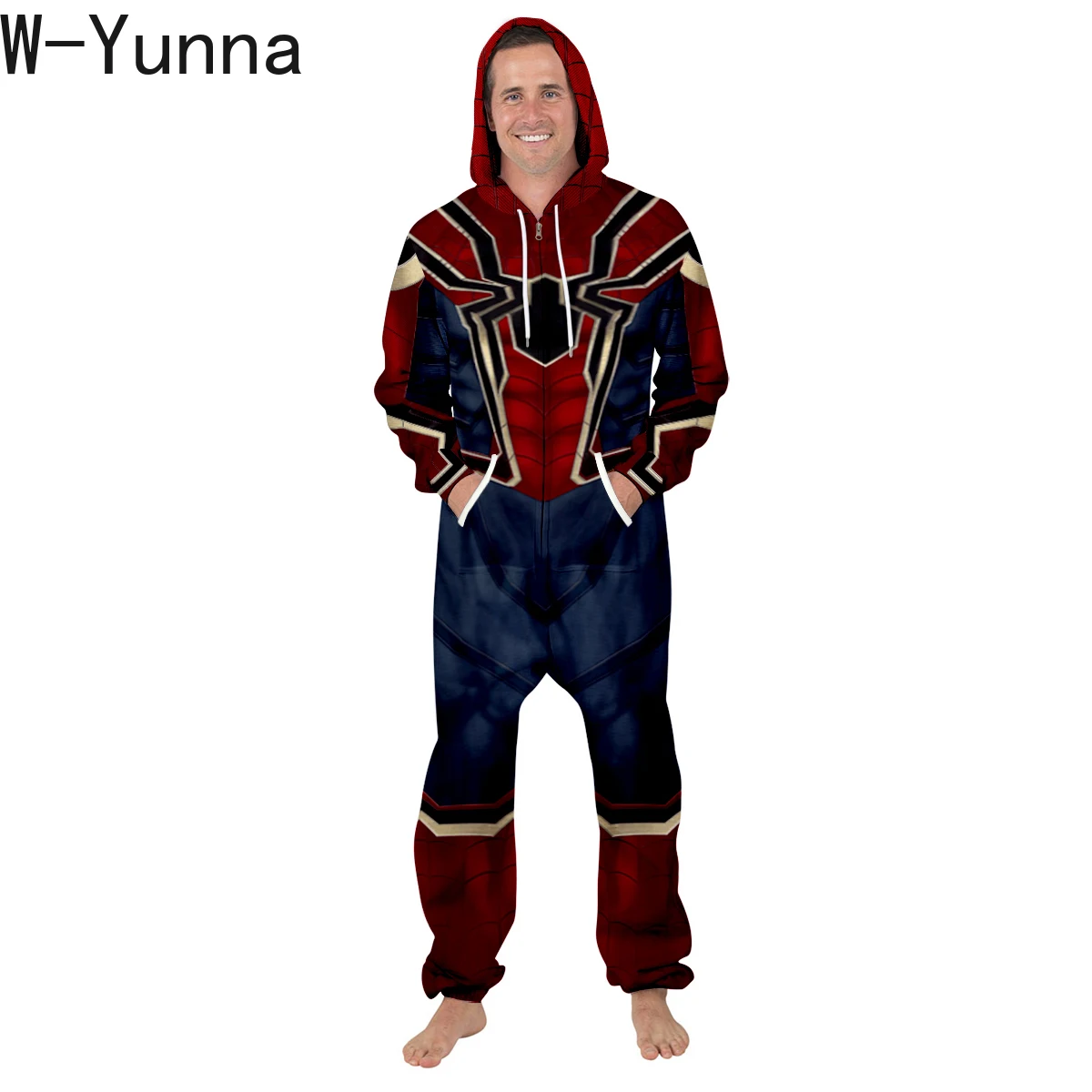 Зимняя одежда для сна с Капюшоном W Yunna Kigurumi Свободное длинное Открытое платье на