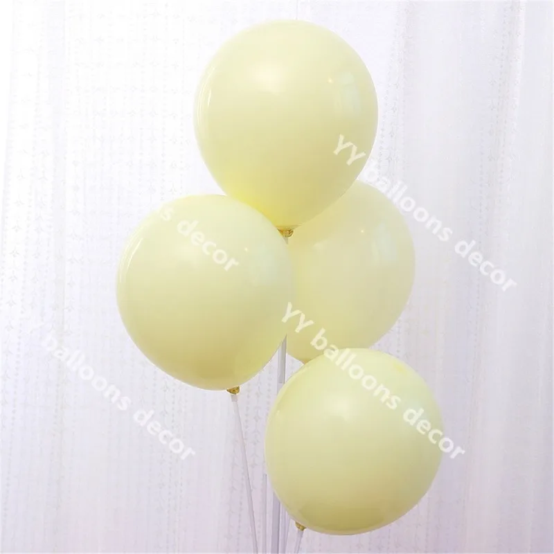 Macaron желтый латексный DIY воздушный шар набор для арки детский душ белый