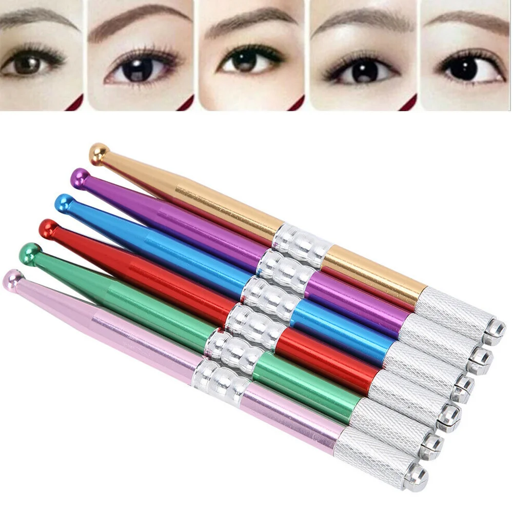 

6PCS Manual Lip Tattoo Pen Microblading Eyebrow Shader Tattoo Accessory Wenxiu Pen Line Handmade Supplies
