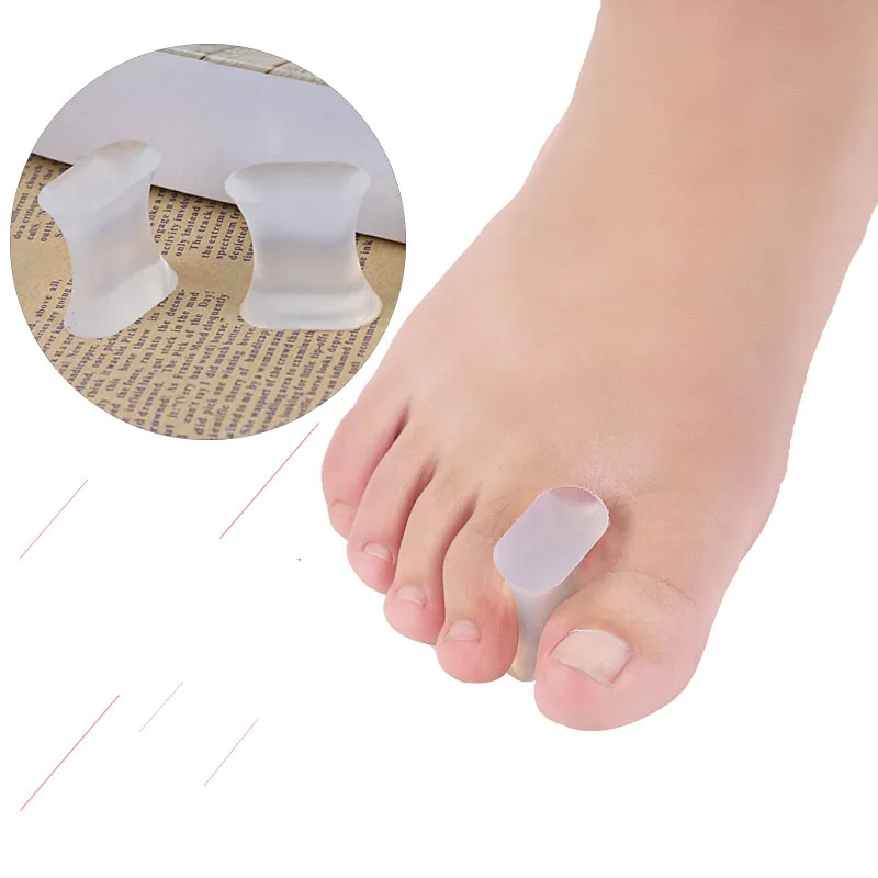 

1Pair Soft Silicone Gel Toe Separators Spacer Straightener Pain Relief Foot Care Bunion Pain Ortodoncia Pedicure Protector