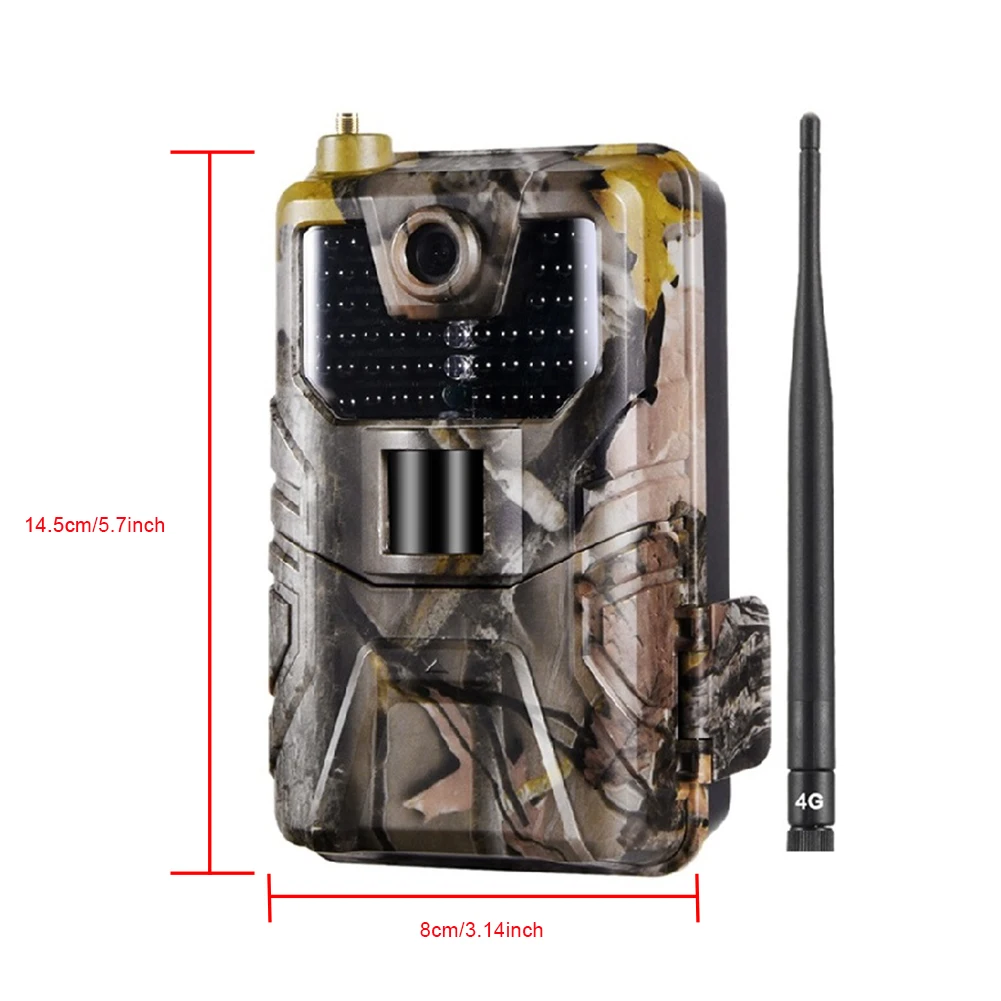 Фотоловушка Hc-900Lte 4G камера для охоты 16 Мп 940 нм фотоловушка Mms/Sms/Smtp/Ftp Ip65 Дикая 44