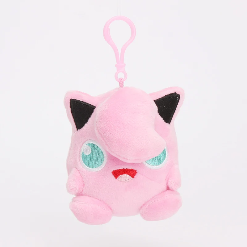 10cm Jigglypuff Takara Tomy Pokemon подлинный Пикачу плюшевый кулон в форме куклы Charmander Jigglypuff Bulbasaur животные куклы игрушки для детей - Цвет: 10cm Jigglypuff