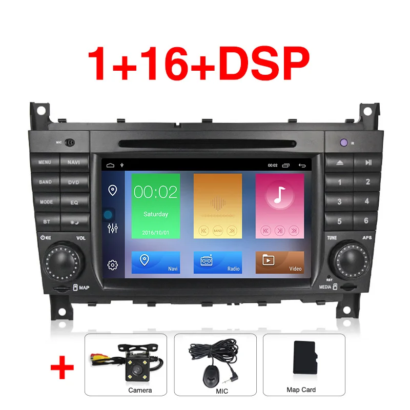 add camera Navifly Android9.1 RDS DVR DAB+ автомобильный DVD мультимедийный плеер для Mercedes W203 android C200 C230 C240 C320 C350 CLK W209 - Цвет: add camera