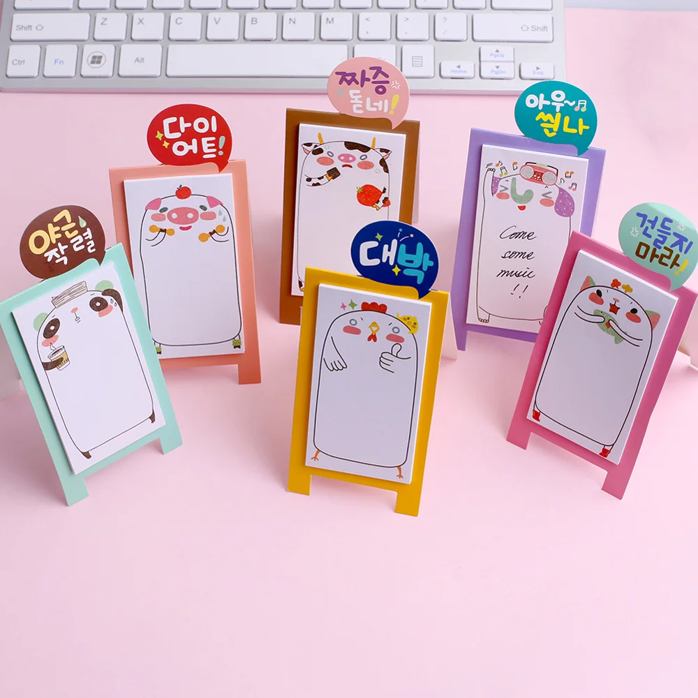 Креативный Забавный блокнот для заметок с животными наклейки планировщика