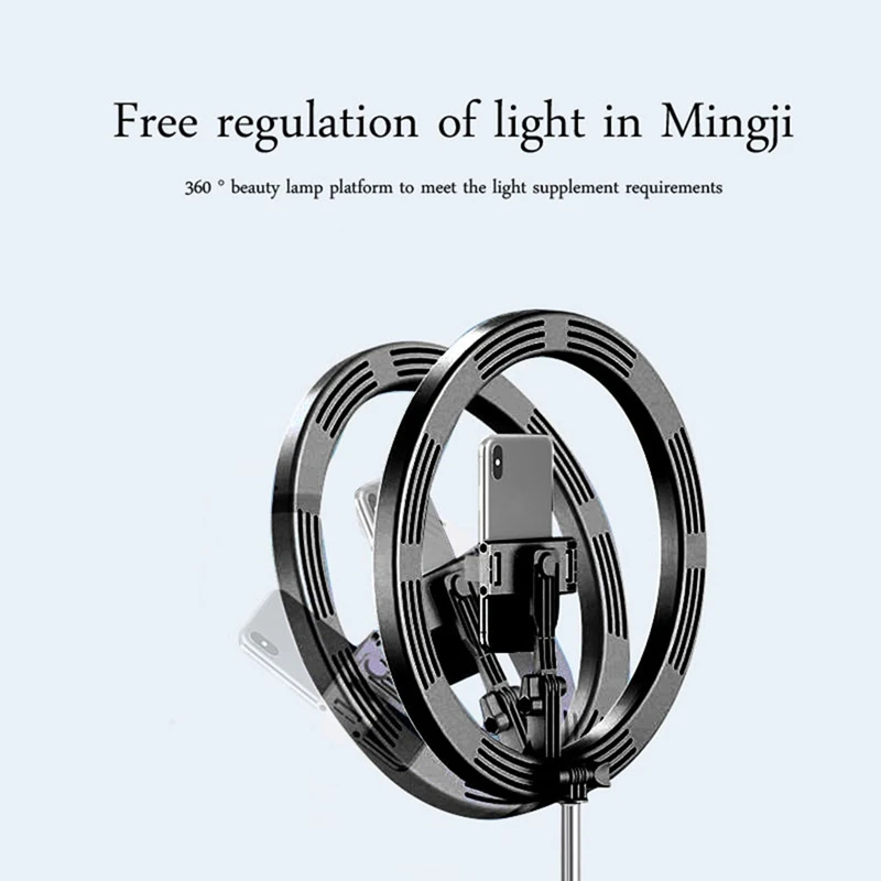 

Foldable Ring Light 26cm / 10 Inch LED Selfie Dimmable Ring Lamp for Live Makeup YouTube Tik Tok