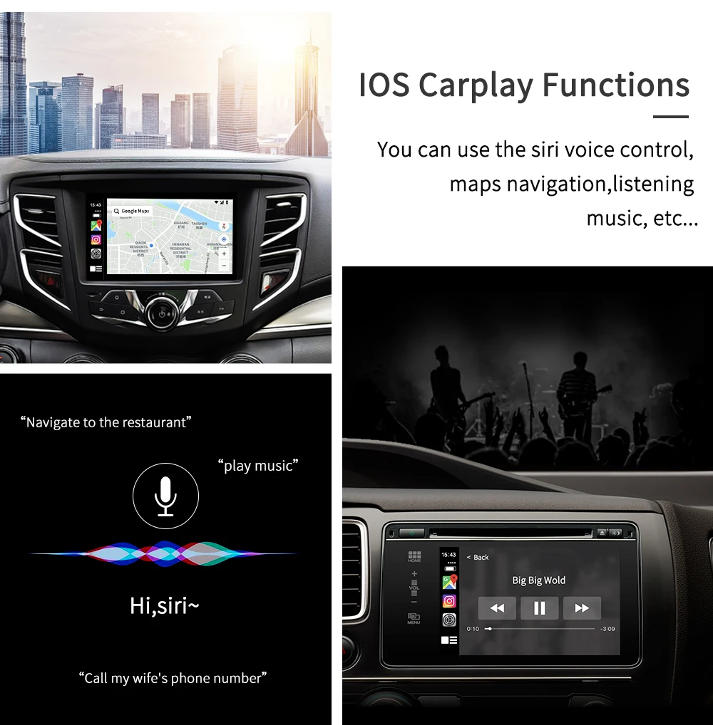 Carlinkit USB Apple Carplay ключ/Android авто для Android автомобиля с iOS 13 Carplay системы и микрофон Поддержка Зеркало-ссылка