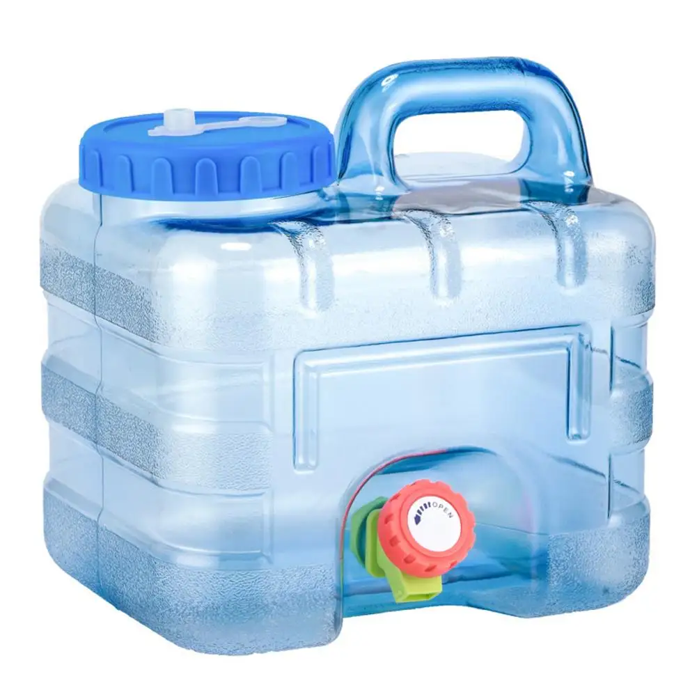

7.5L Outdoor Water Bucket Portable Tank Container With Faucet For Camping Drinking Water Storage Bottle Self-driving Water Bucke