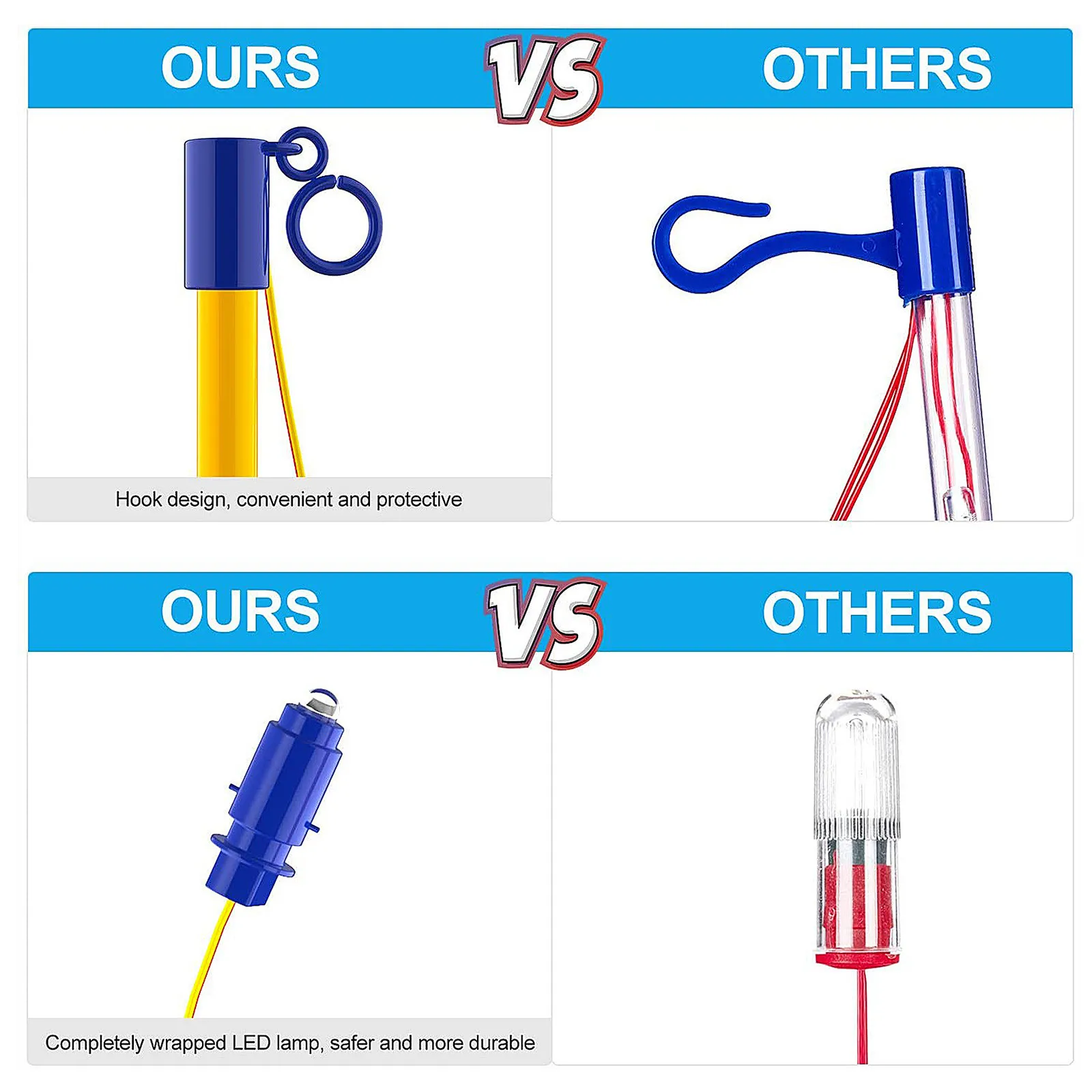 Детский Электрический фонарь со светодиодной подсветкой 3 шт. 50 см | Игрушки и