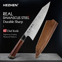 hezhen 8 5 inches chef knife professional 110 layers damascus super steel north america ironwood kitchen cooking knives