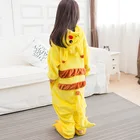 Пижама-Кигуруми для детей, одежда для сна в виде зебры, животных, слона, Тоторо, комбинезон для косплея, Детский костюм