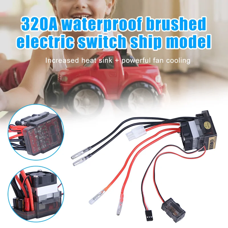 7 2 V-16 V Высокая Напряжение 320A ESC Матовый Скорость контроллер для RC автомобиль