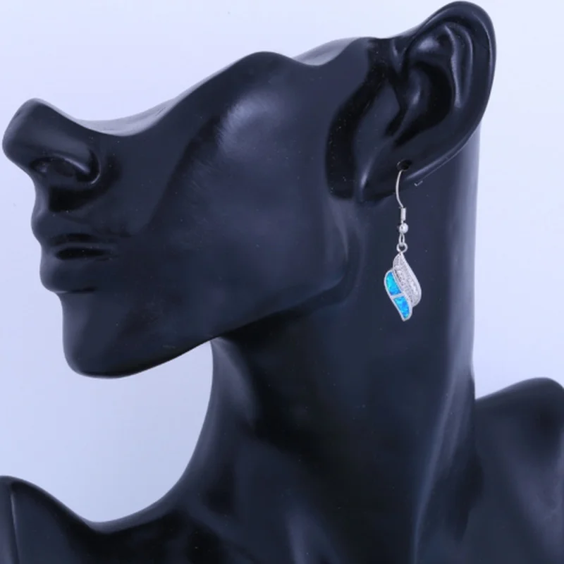 

New Popular Fashion Simple Opal Earrings Female Romantic Banquet Wedding Accessories Valentine's Day Jewelry Gifts Wholesale