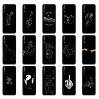 for huawei y8p case 6 3 soft silicon tpu phone cover for huawei y8p 2020 y 8p aqm lx1 back huaweiy8p bumper funda shell black