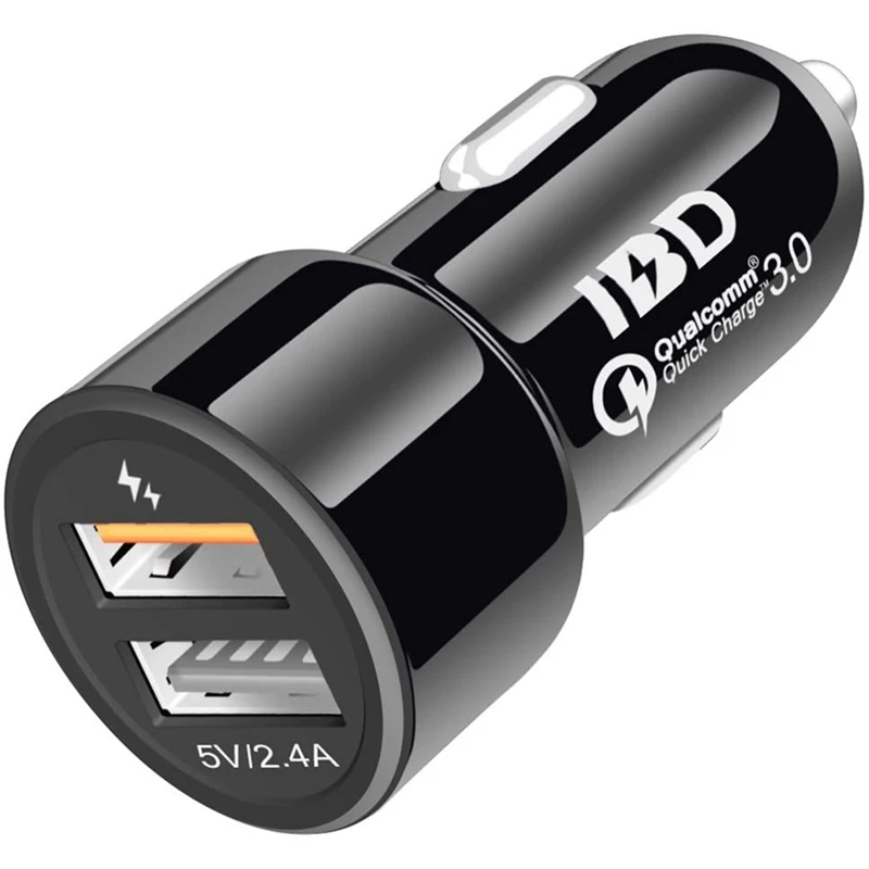 322 автомобильное зарядное устройство 30 Вт двойной USB QC3.0 быстрое адаптер для iPhone
