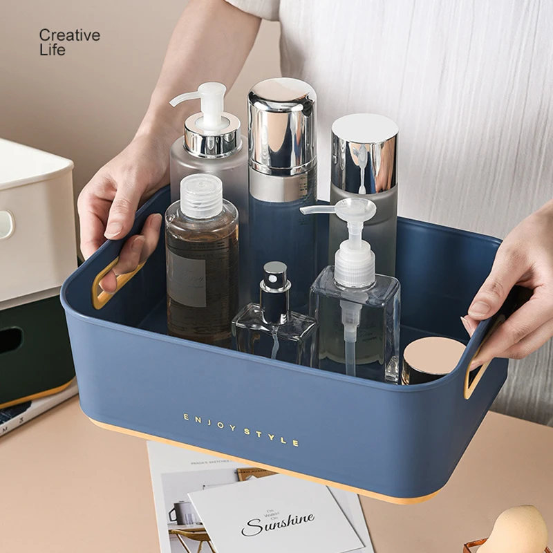 

Multipurpose Plastics Storage Crates Box Office Supplies Storage Organizer Box For Home Office FL