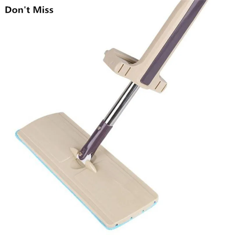 Плоская швабра с ручкой из нержавеющей стали для мытья дома и офиса|Швабры| |