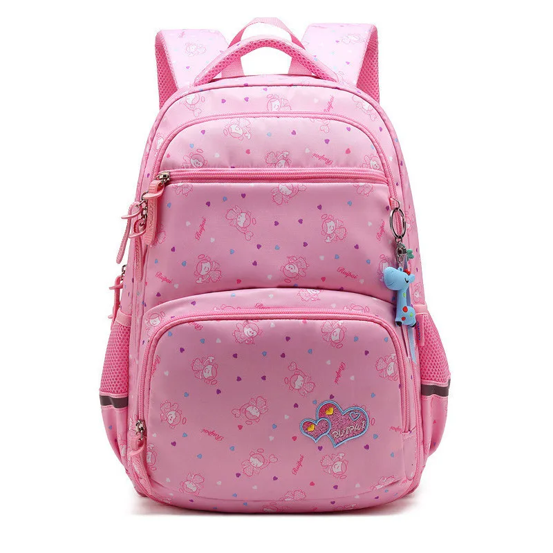 children Floral printing Cute schoolbags For girls Princess backpack waterproof school bags child Multifunction school bags