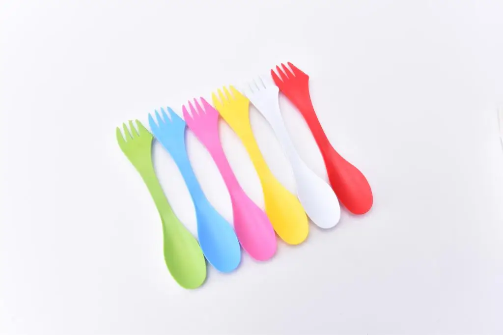 Вилка ложка 6 шт./компл. многофункциональные столовые приборы для кемпинга и