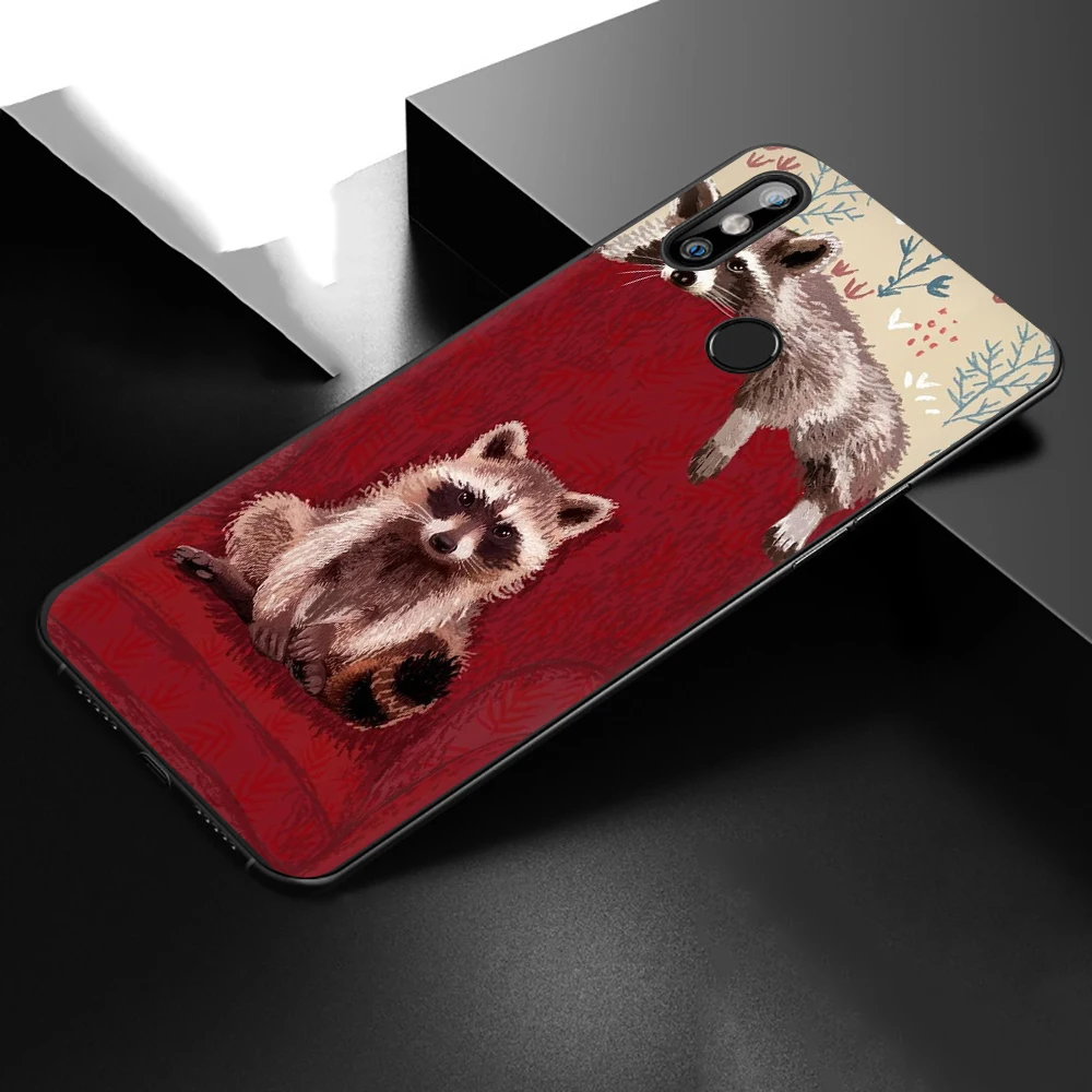 Милый Енот Мягкий ТПУ силиконовый чехол для телефона для Xiaomi Redmi Note 4 4X5 6 7 8 pro 5A prime 8T Xiaomi 9 pro Note 10