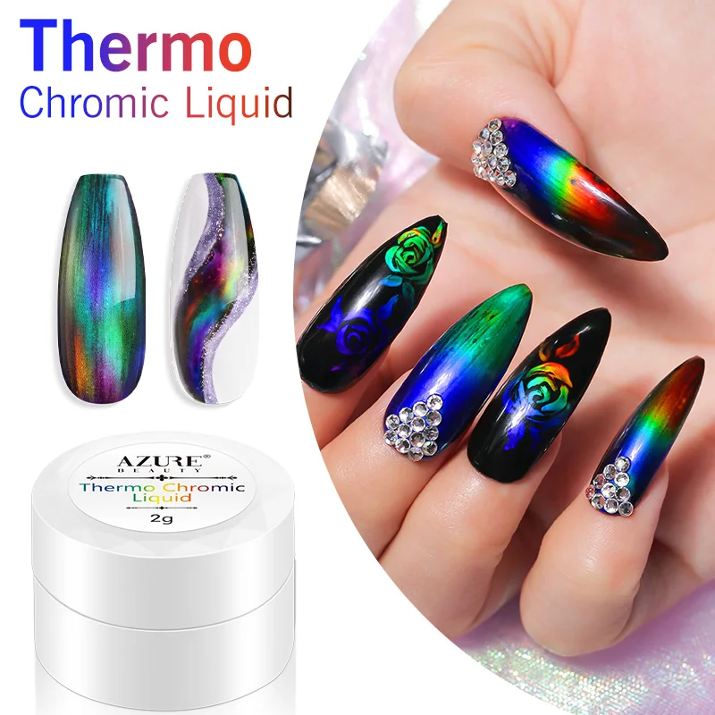 Azure beauty новейший термохромный Жидкий Гель-лак для ногтей Хамелеон нейл-арта с