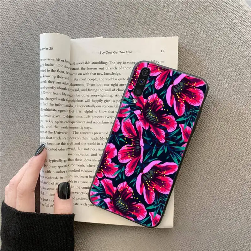 

Nature and flowers Peony Rose Phone Case For Samsung A71 A41 A21 A31 A50 A70 A11 A12 A32 M31 A02 A51 A52 A72