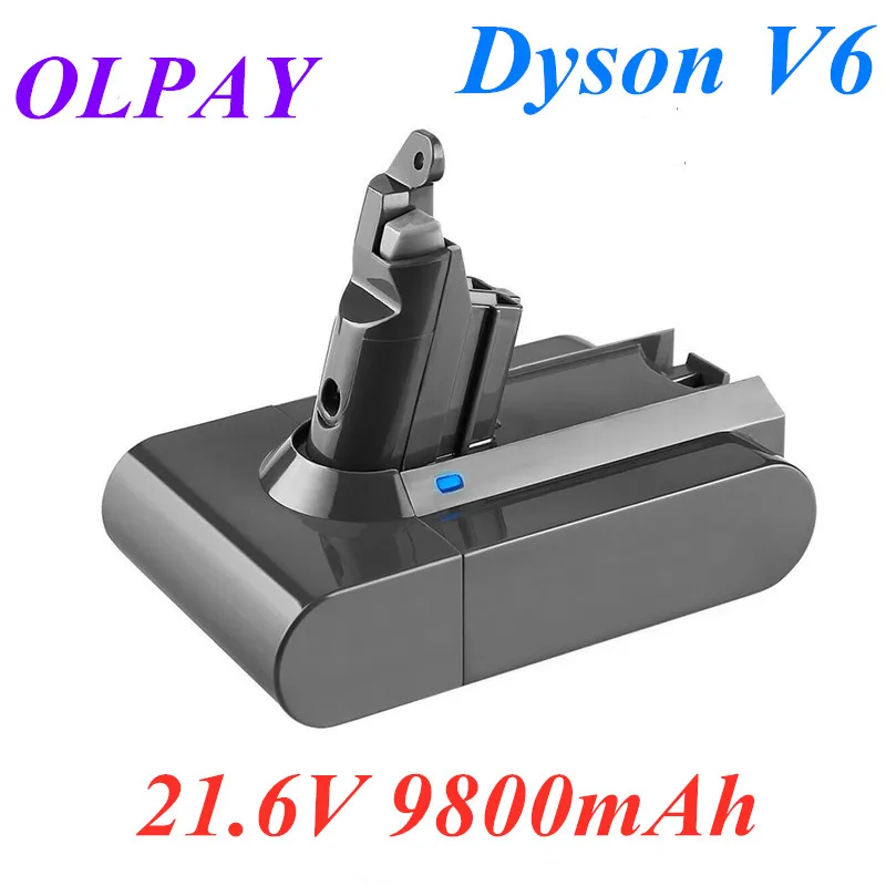 9800 мА/ч 21 6 V 9.8Ah Li Ion Батарея для Dyson V6 DC58 DC59 DC61 DC62 DC74 SV09 SV07 SV03 965874 02 пылесос