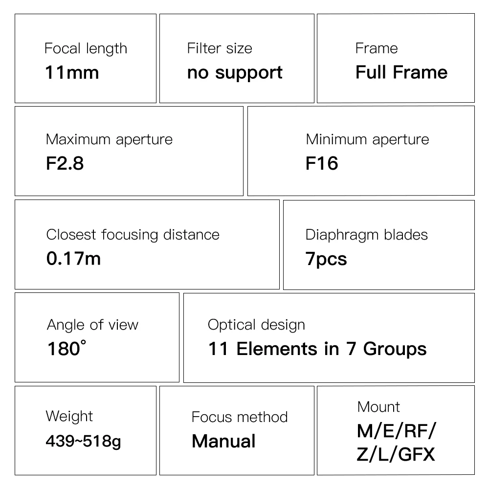 Объектив рыбий глаз TTArtisan 11 мм F2.8 для Sony E Nikon Z Canon R EOS Leica L Sigma Lumix Fuji GFX камера A7R3 A7S
