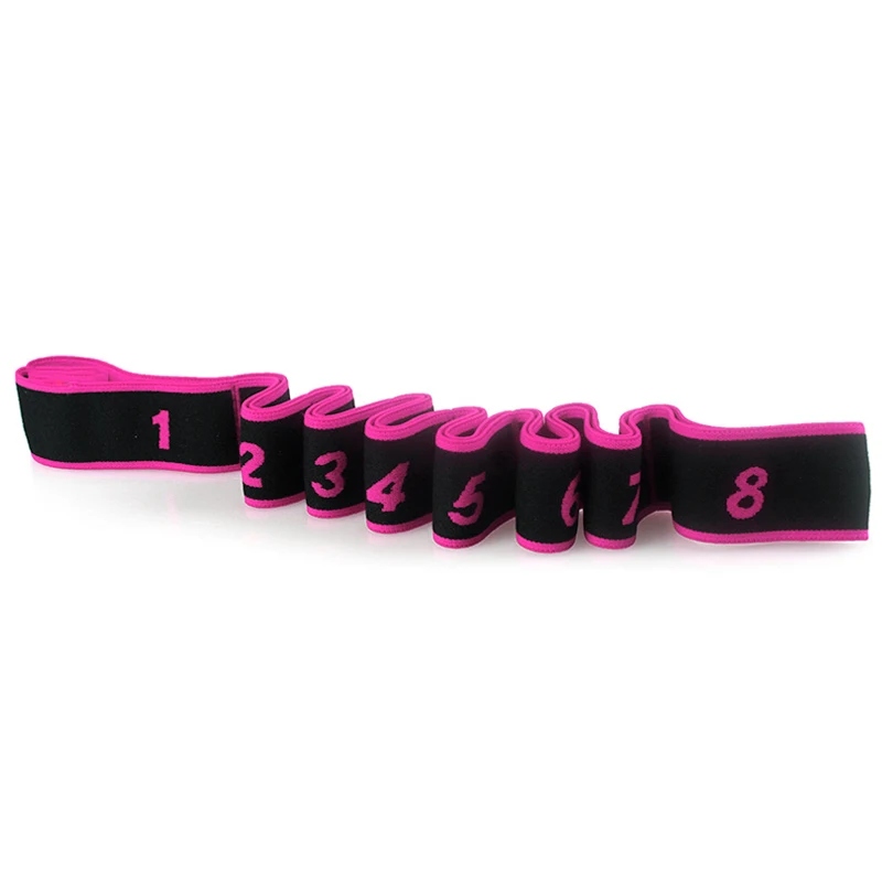 Hot Pink Эластичный Эспандер, спортивные Эспандеры, товары для пилатеса, йоги, домашний тренировочный пояс, резиновая петля для тренировок - Цвет: Hot Pink