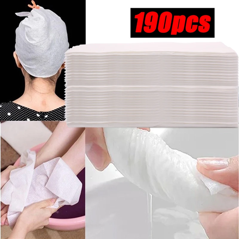 

Soft Disposable Towels Clean Beauty Towels Non-Woven Bathroom Towels Wet Dry Napkin Paper Face Feet Wiping Wash Supplies