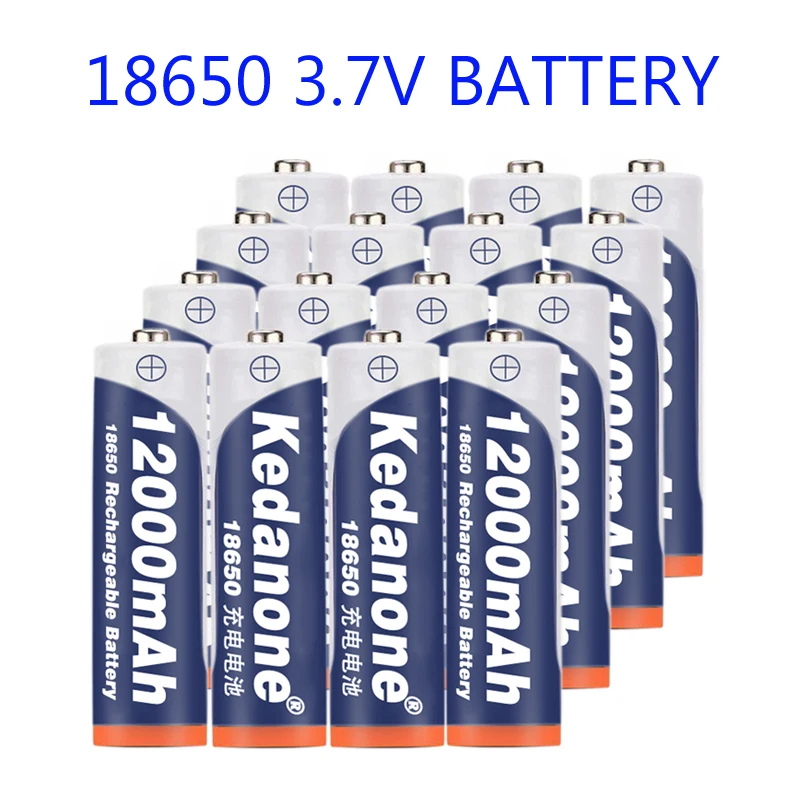 Новый 18650 Батарея Перезаряжаемые 3 7 V 12000 мА/ч Ёмкость Li Ion для фонарик Фонарь