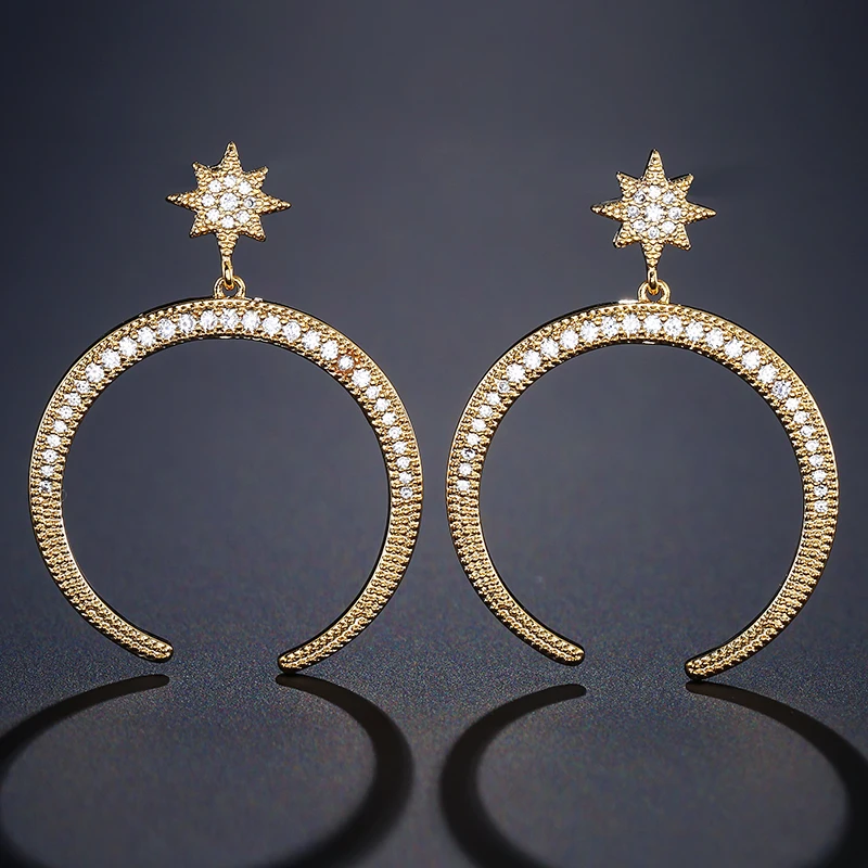 UILZ классические изысканные простые серьги в форме сердца с кубическим цирконием