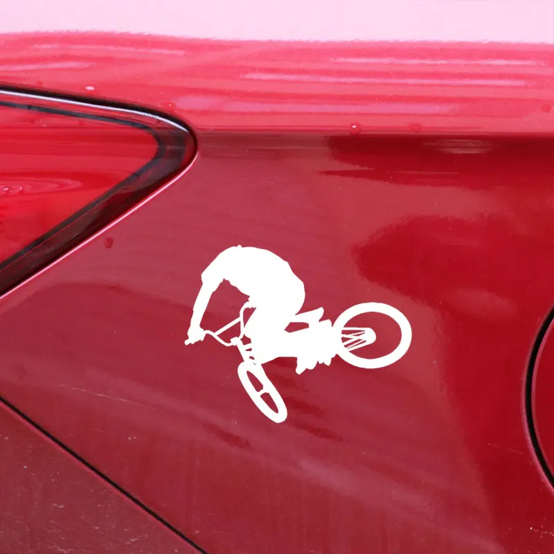 Наклейки для автомобиля "Big BMX" декоративные бампера PVC аксессуары, креативные водонепроницаемые солнцезащитные черно-белые 17см*14см.