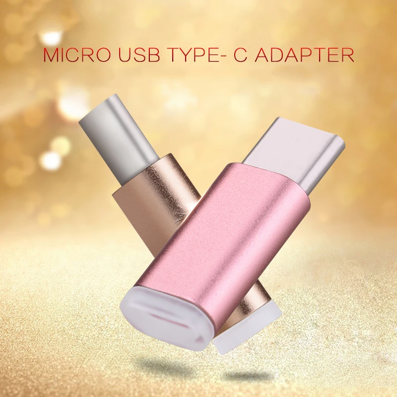 Цветной микро-USB разъем на Type-c Штекер кабель адаптер зарядное устройство