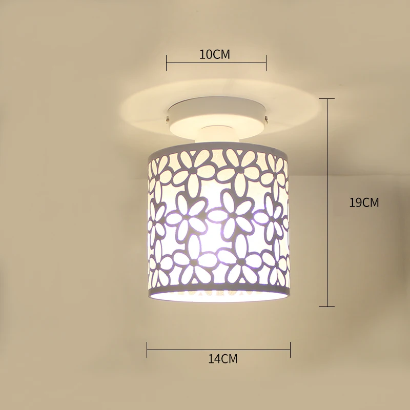 Ceiling lights Minimalist Retro Ceiling Lamp Glass E27 industrial decor lamps for living room Home Lighting Lustre Luminaria - Цвет корпуса: 6