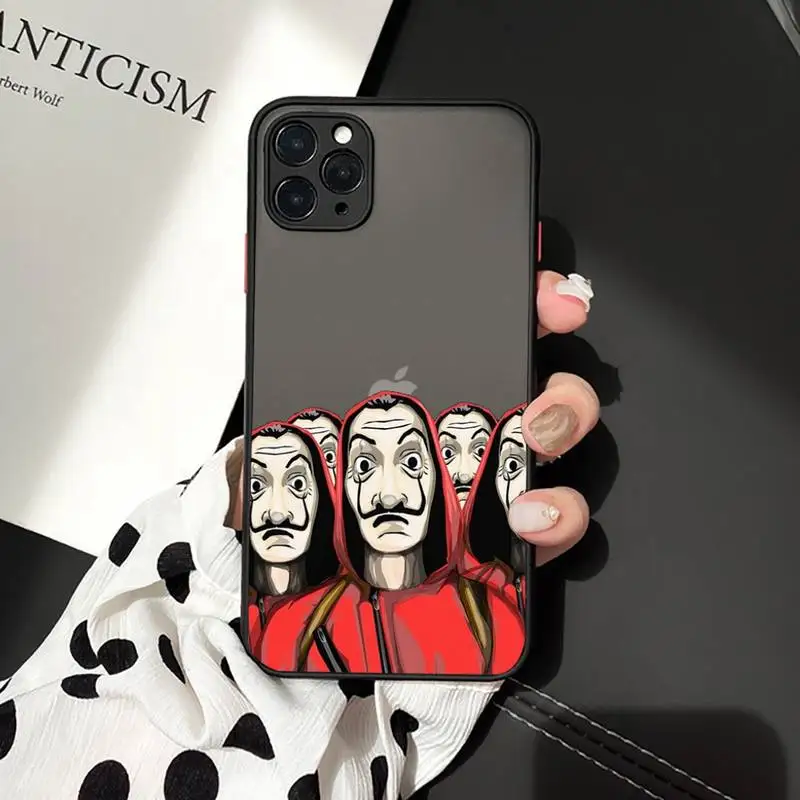 

Spain TV Paper Home Phone Case matte transparent For iphone 7 8 11 12 plus mini x xs xr pro max cover