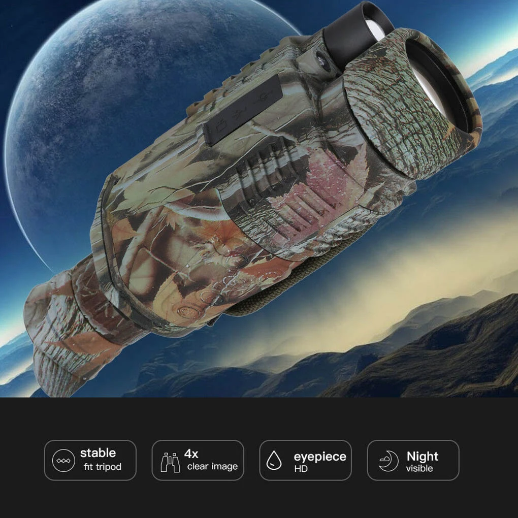 Инфракрасный цифровой Монокуляр ночного видения бинокль 16G ИК телескоп 5x8