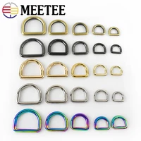 10pcs meetee 10 38mm o d ring metal buckles backpack strap belt dog pet collar webbing clasp diy leather craft bags accessories