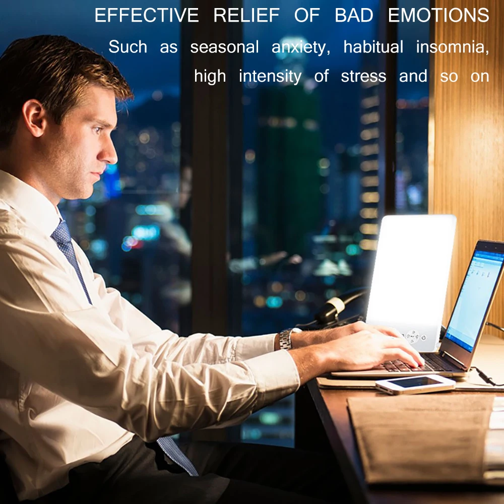 Портативная лампа с естественным солнечным светом для эмоциональной