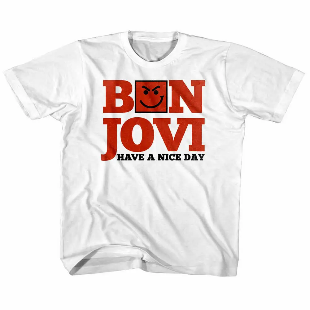 Bon Jovi/милая детская футболка на день рок группы с обложкой альбома для мальчиков и