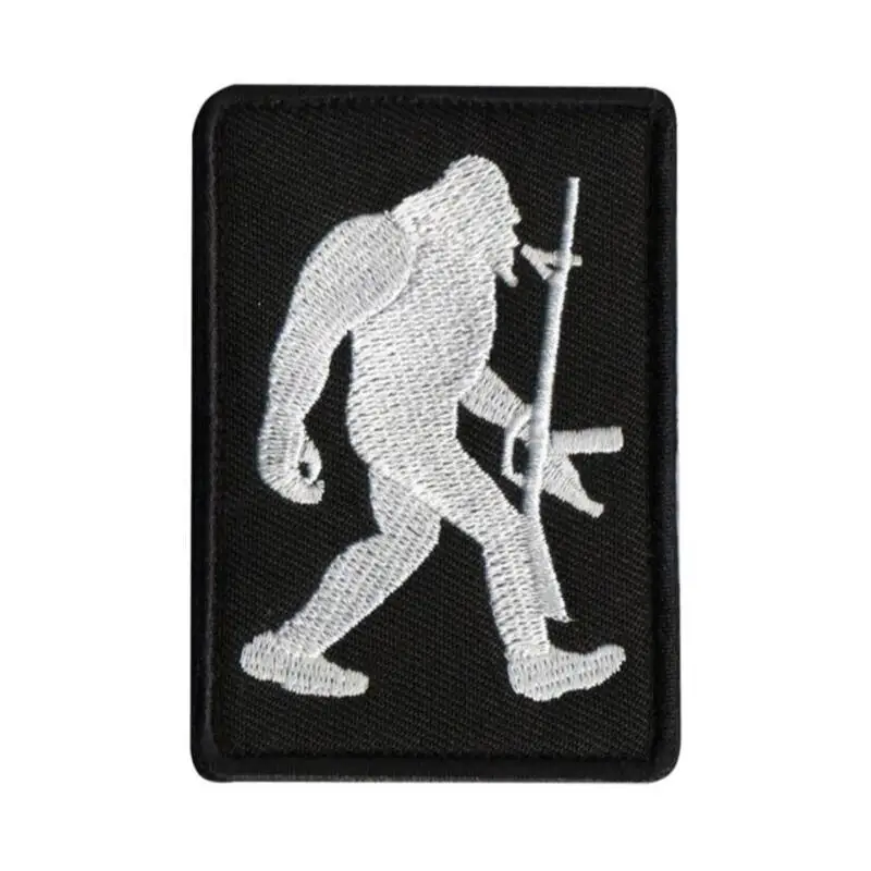 Браслет на руку с 3D рисунком Forest King Bigfoot орангутан тактический значок вышивкой в