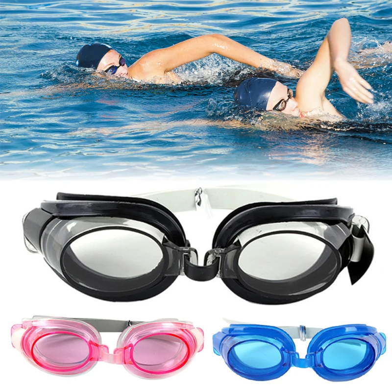 

Профессиональные плавательные очки с водонепроницаемыми стандартными очками для взрослых и детей, регулируемые противотуманные очки для ...