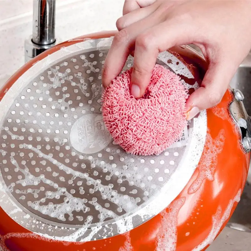 

1pcs household fiber cleaning ball, multi-function kitchen supplies, not easy to drop the wire, dishwashing ball