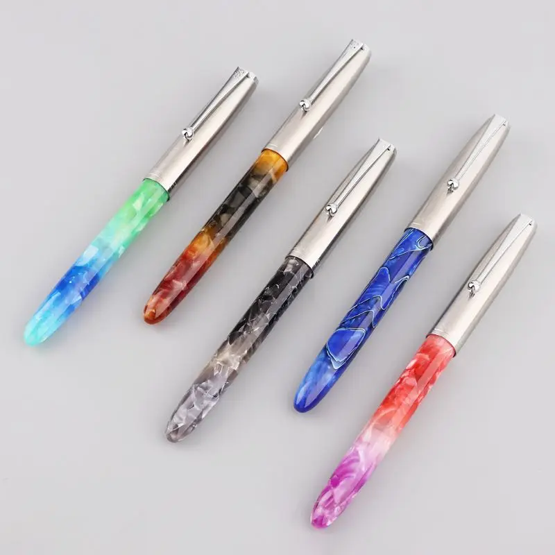 Jinhao 51A роскошные мужские перьевые ручки бизнес ученик 0 38 мм сверхтонкий