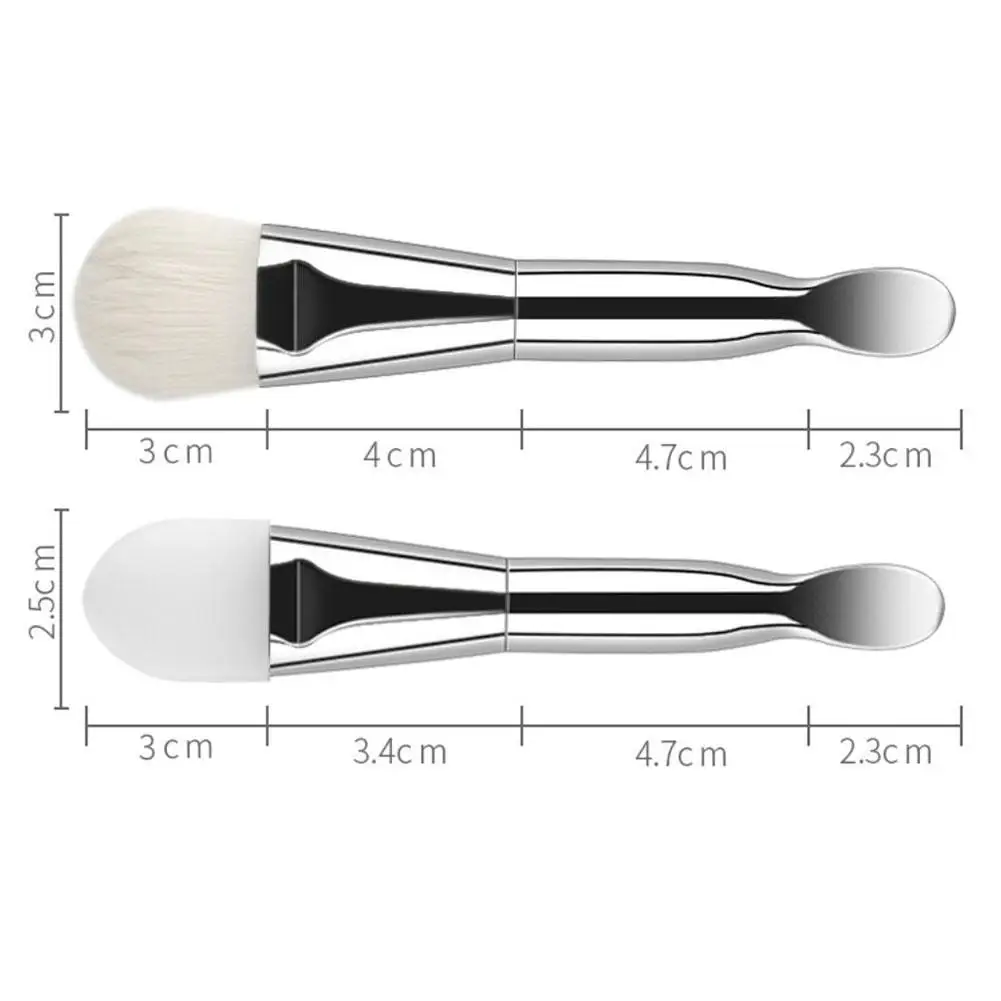 

Double-headed Mask Brush Scoop Soft hair Mask Brush SPA Silicone Makeup Brush Beauty Tools For Face Cleanser