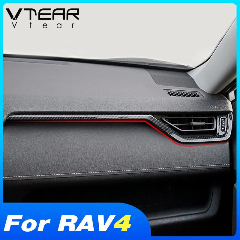 Vtear для Toyota RAV4 тойота рав 4 2019 2020 2021 аксессуары интерьера декоративная лента с