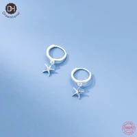 dreamhonor genuine 925 sterling silver charm star clip earrings for women fine jewelry new bijoux smt055